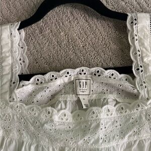 GAP x Dôen White Eyelet Tank Top